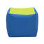 SoftScape 14" Wide Faux Leather Square Pouf Ottoman-53809430