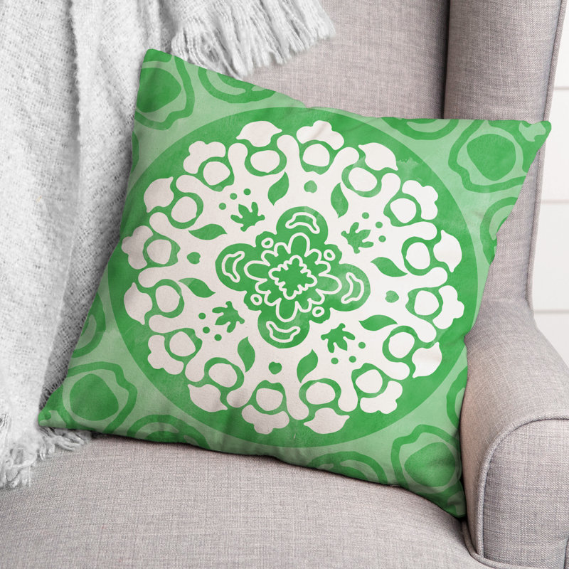 Housse et insert de coussin extérieur d'extérieur, Vert