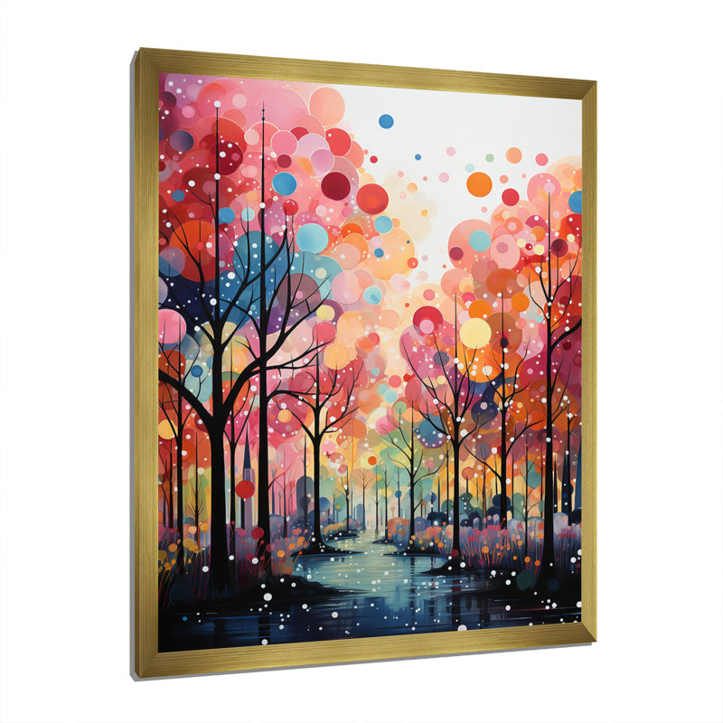Palmiers Midcentury Collage II - art mural floral, salon, H 20 po x l 12 po x P 1 po, Encadrement doré