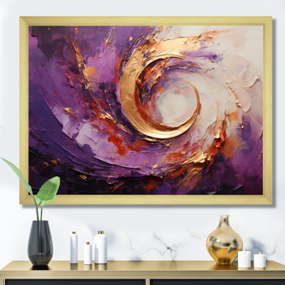 " Molten Lavender Spirals "