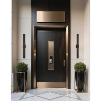 Searles 48-inch Architectural Bronze 5CCT LED Exterior Wall Sconce