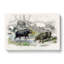 Hippopotamus and Rhinoceros by Oliver Goldsmith - Wrapped Canvas-55360273