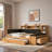 Comfortable Daybed With Trundle, Storage Shelves, Bench, Charging Station And Upholstered Headboard-1845260183