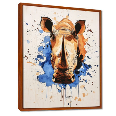 Strong Rhino Resilience - Rhinoceros Wall Art
