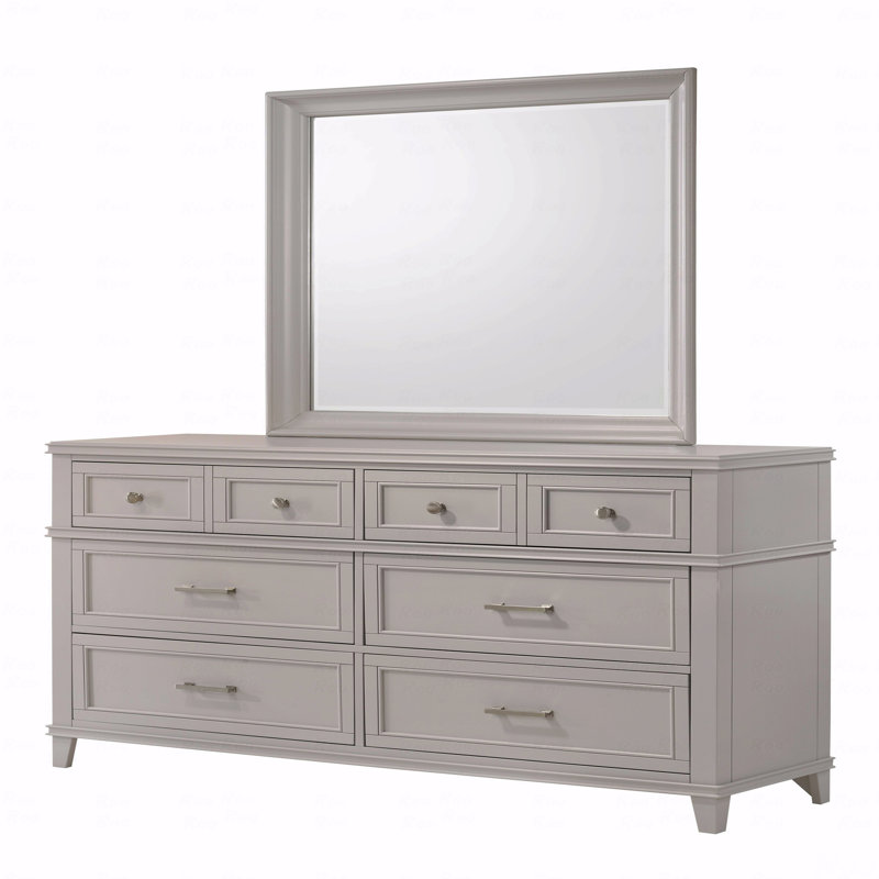 Commode 6 tiroirs, Gris