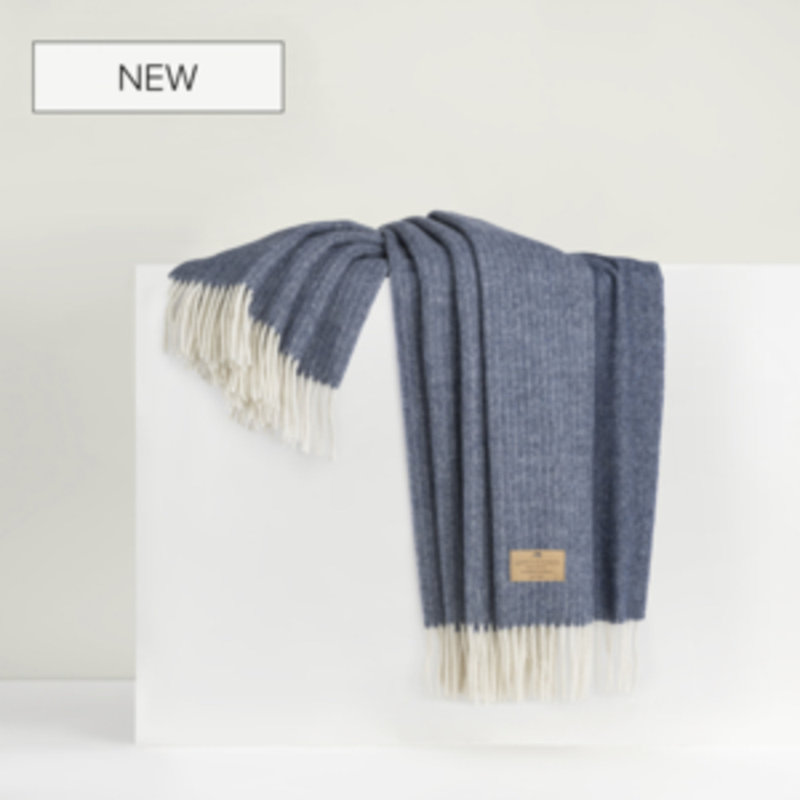 Pinstripe Throw Blanket, Pacific