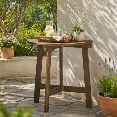 Table bistro pliante d'extérieur en bois d'acacia
