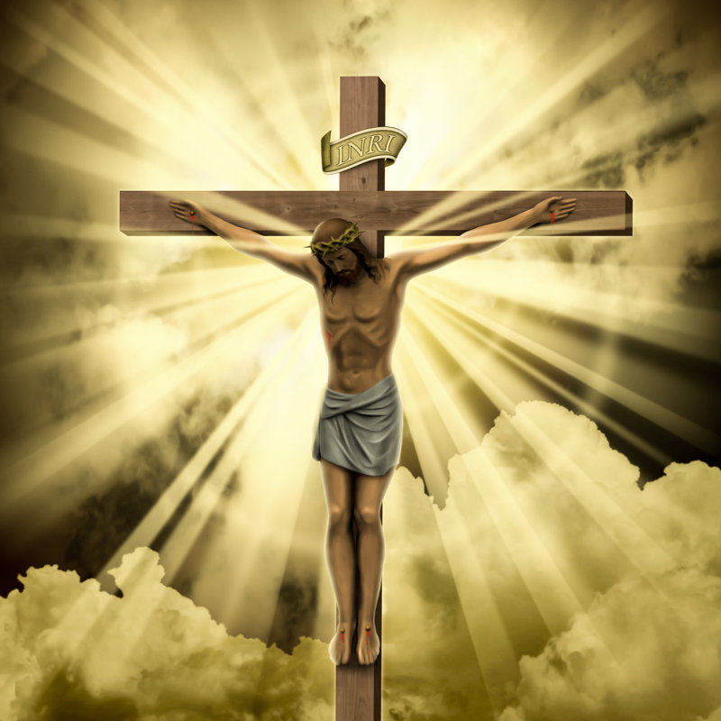 Jesus Christ - Wrapped Canvas Print, 76cm H x 76cm W x 3.8 cm D