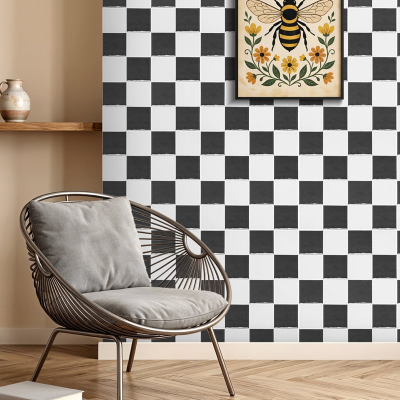 30Pcs Self-Adhesive Thick Wall Tile Stickers, Black