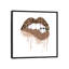 «Leopard Gold Glitter Lips» par Ephrazy graphiques - peinture sur toile tendue-75087128-75088091
