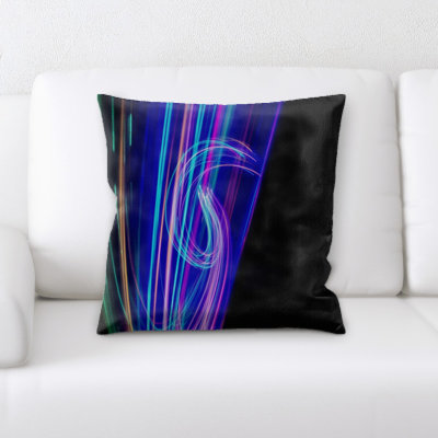Housse et insert de coussin carré de couleur vive
