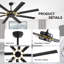 Ventilateur de plafond intérieur sans lumière, moteur réversible-955554916-955075272-955554921