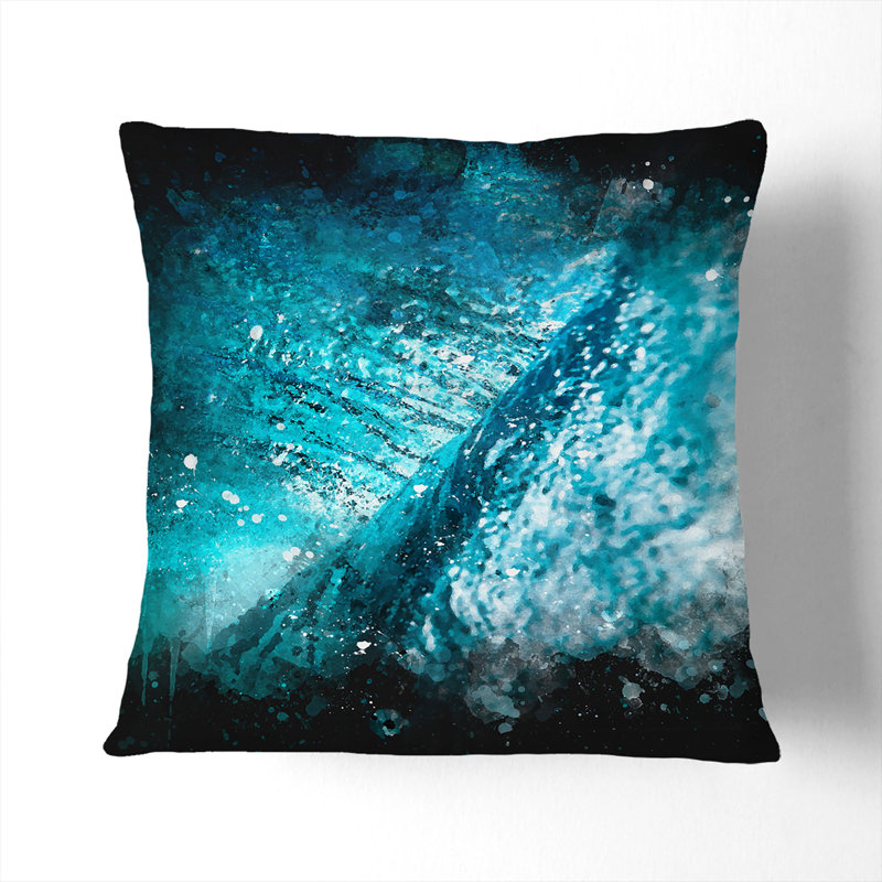 Square Throw Cushion, 40cm H x 40cm W x 15cm D, Black
