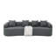 Moderne gris minimaliste incurvé en tissu de laine d'agneau, comprimé, sans assemblage, mousse à haute densité pour le confort modulaire de la chambre à coucher, laine, minimaliste, usage domestique-1004078976
