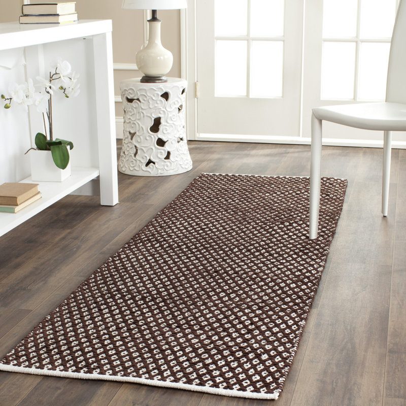 Tapis en coton Alpizar, Tapis de couloir 2 pi 3 po x 7 pi