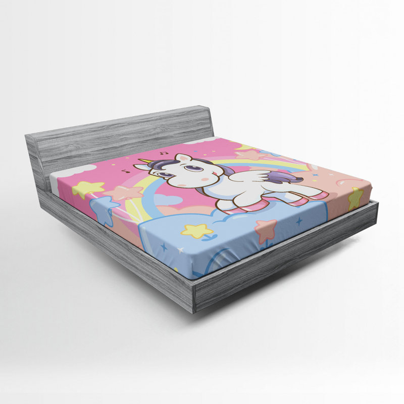Feminine Microfiber Fitted Sheet, Queen Fitted Sheet