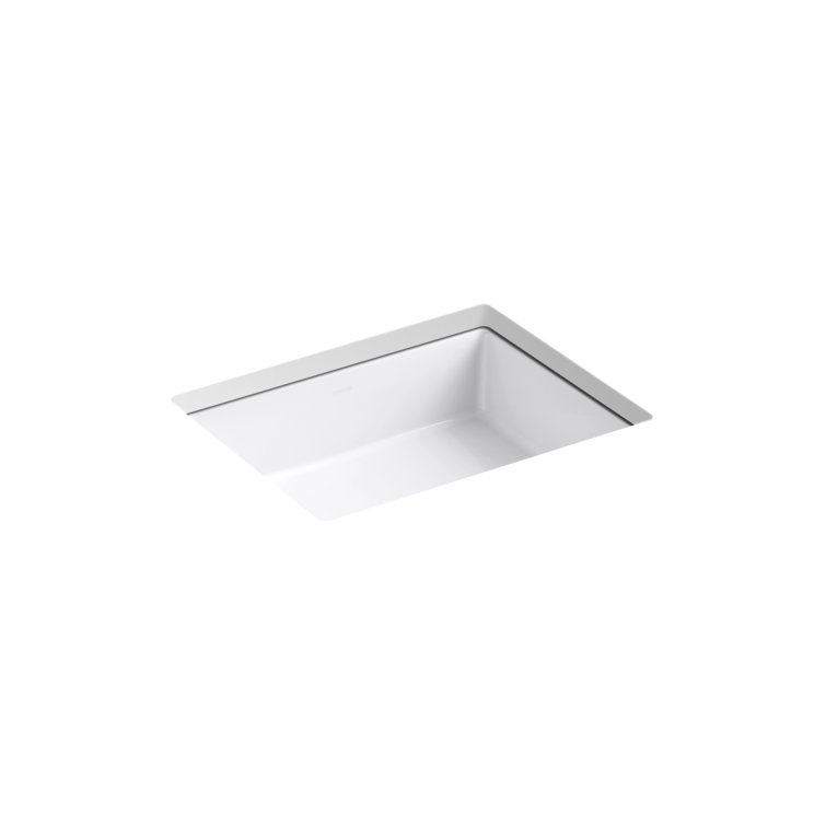 Verticyl Rectangular Undermount Bathroom Sink with Overflow