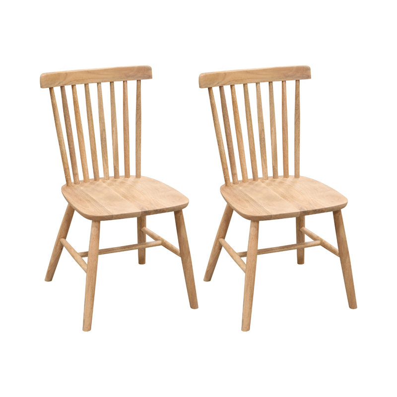 Liseron Solid Wood Slat Back Dining Chair