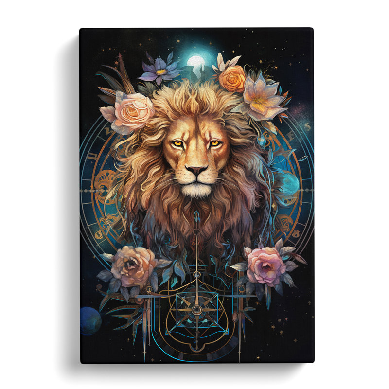 Leo Zodiac Informel - Wrapped Canvas Print, 60cm H x 40cm W x 3cm D