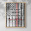 Thin Red Line, reproduction encadrée - bois massif-723017616-723017707