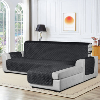 Wildee Waterproof Couch Cover For Sectional L Shape Sofa Cover Reversible Sofa Slipcovers
