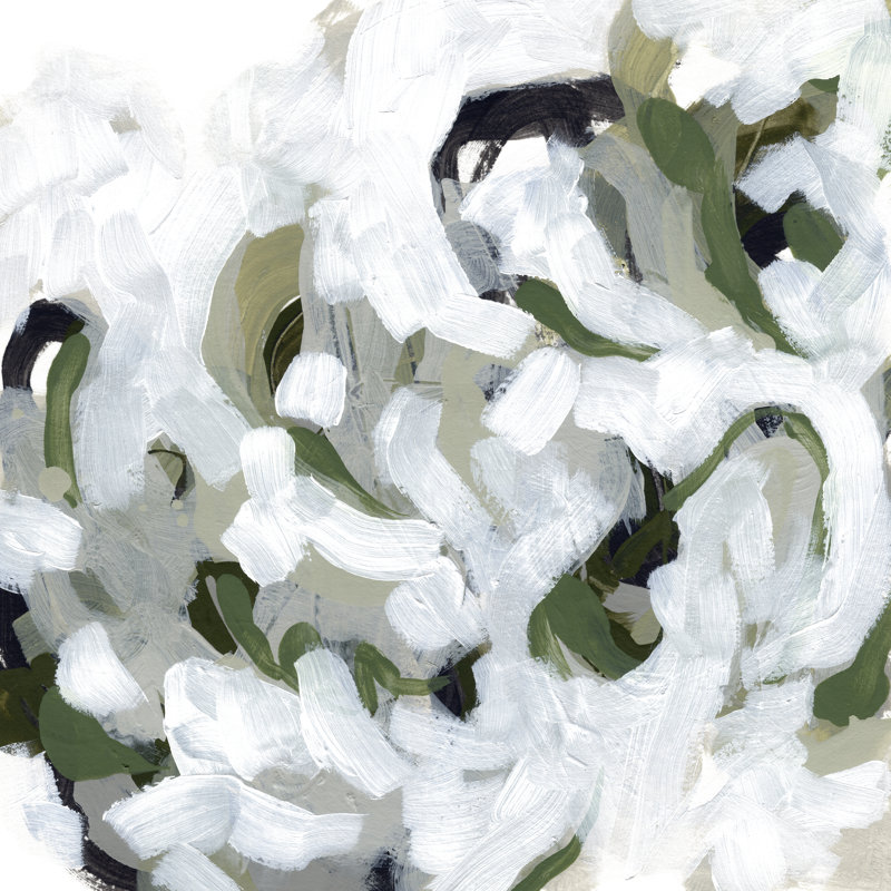 Snow Lichen II by June Erica Vess - Wrapped Canvas Painting, 76cm H x 76cm W