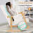 Kelbie Upholstered Nursery Rocking Chair with Ottoman,Pillow,Storage Bag and Rubberwood Frame-1262196782