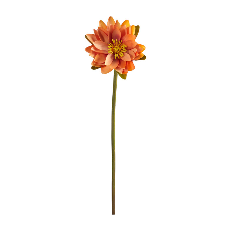 28 po fleur artificielle Lotus (ensemble de 4), Marron