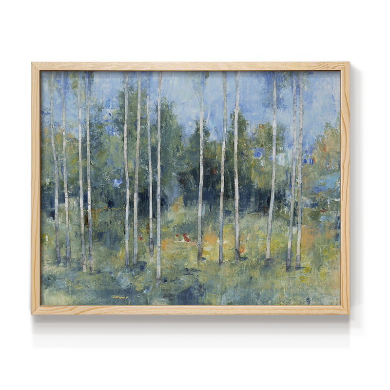 Woodland View I - impression encadrée - réaménageable, H 8 po x l 10 po, Naturel