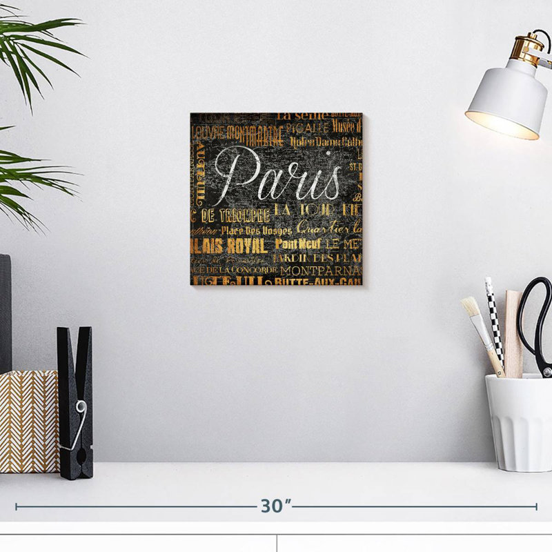 Nicci Paris Text, 10" H x 10" W
