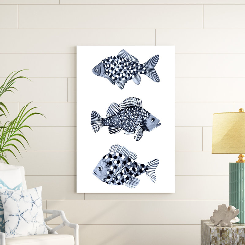 Poisson bleu II, H 48 po x l 32 po x P 1,25 po