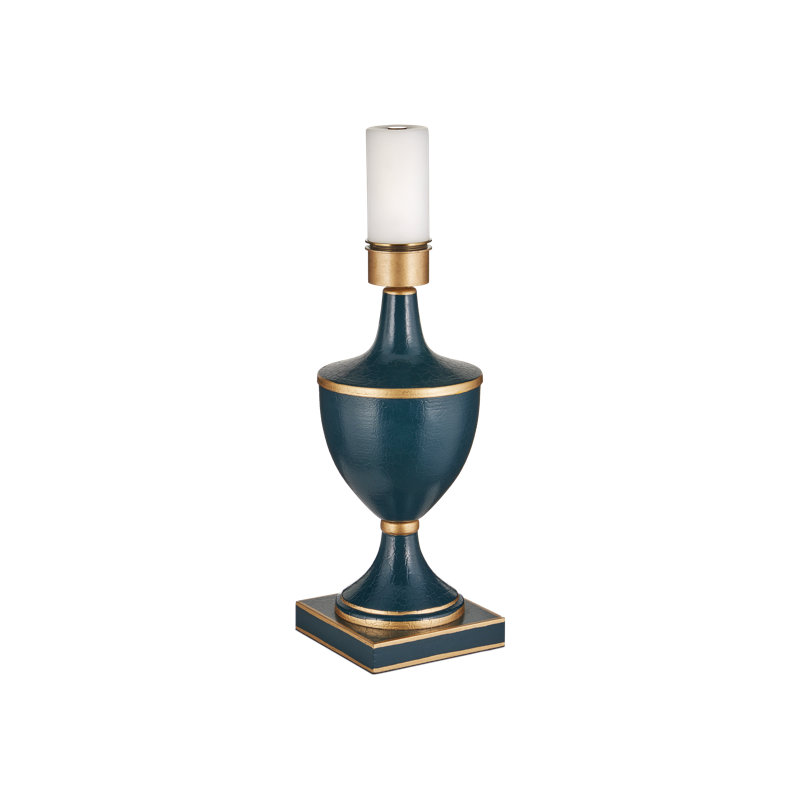 Travelogue Table Lamp, Navy/Gold, Navy/Gold