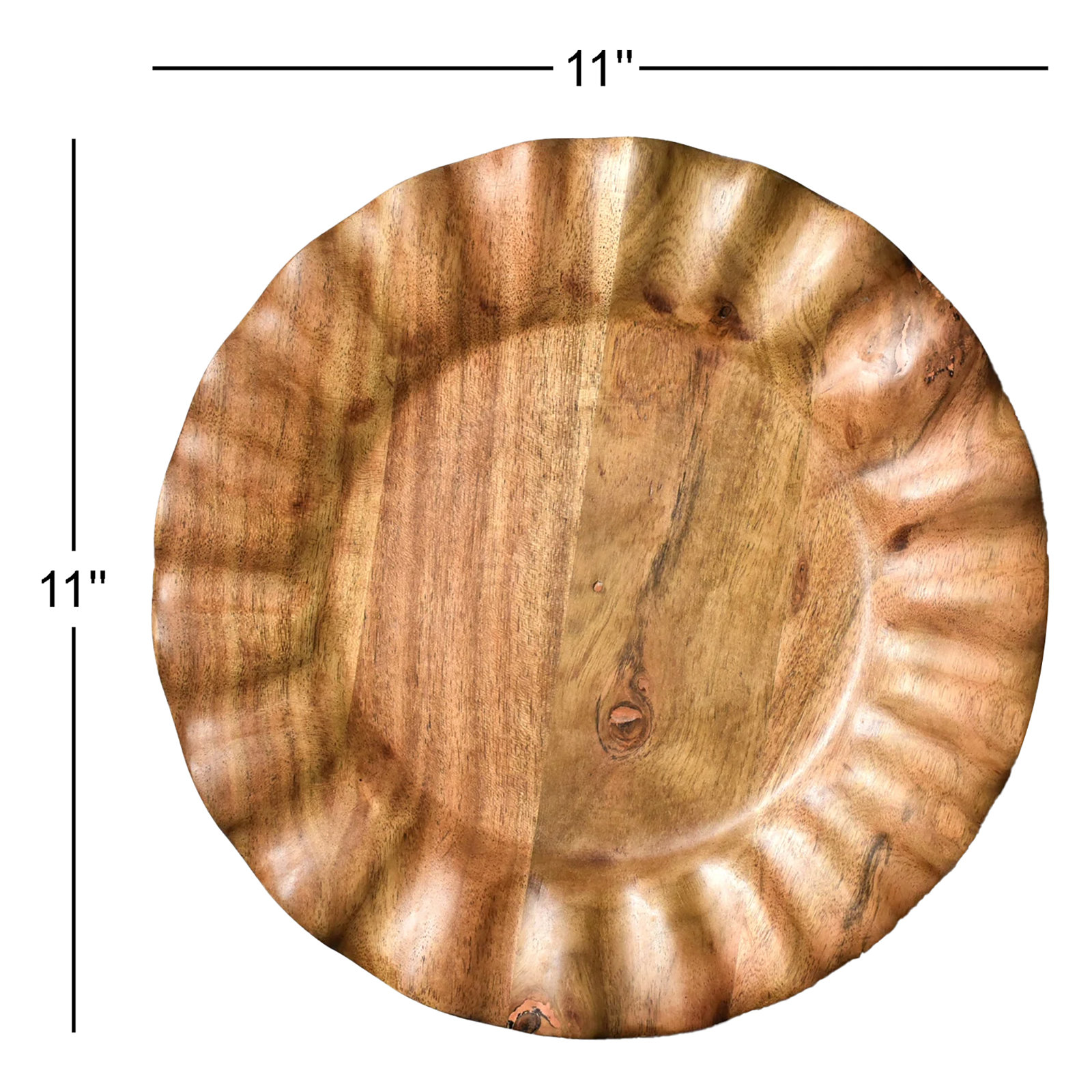 Round Wood Platter