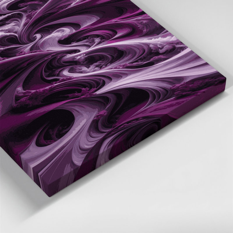 «Abstract Landscape 70», toile mauve, H 18 po x l 12 po