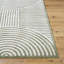 Machine Washable Shaggy Boho Grass Green Area Rug-2021681511