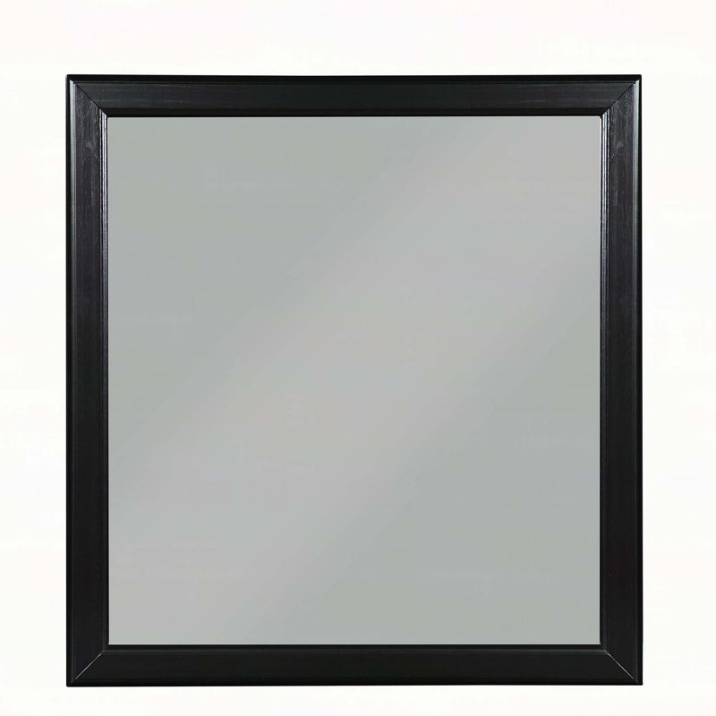 Miroir Voeville II, 32 po x 36 po, Argent argent, Rectangulaire