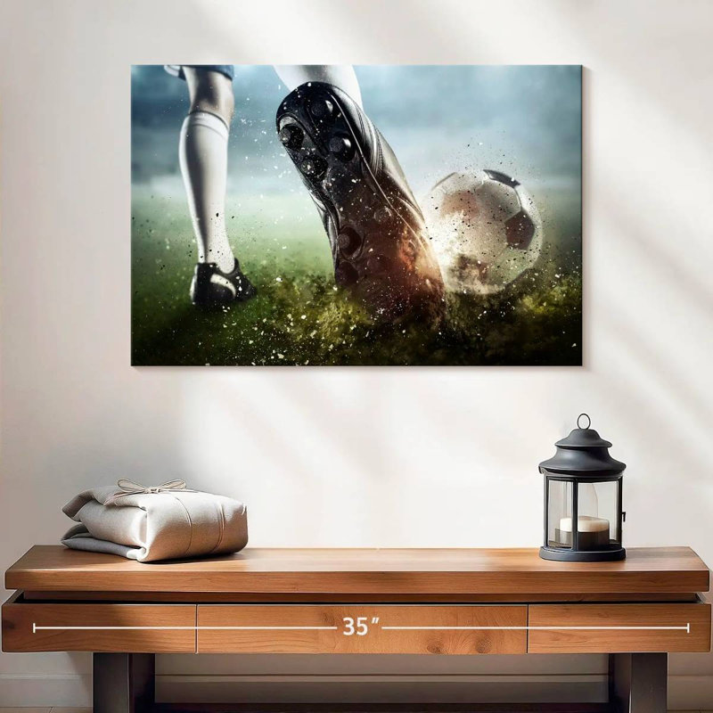 Grège-ballon de football Sireci, H 16 po x l 24 po