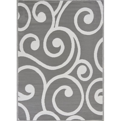 Tapis intérieur / extérieur gris Arybella