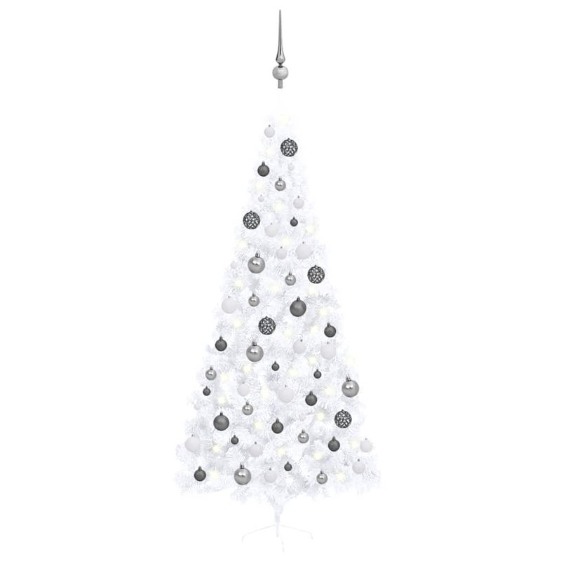 Arbre de Noël artificiel avec DEL et ensemble de boules