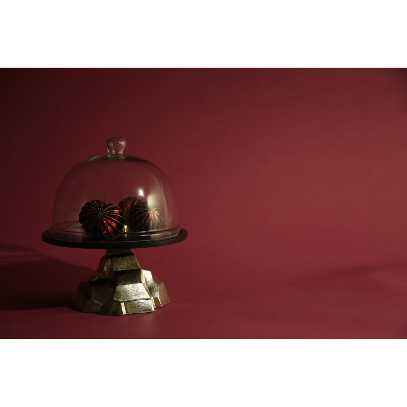Exum Cake Stand, Silver