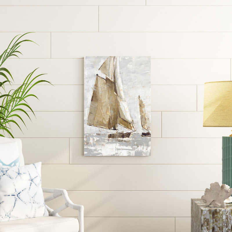 " Golden Sails I " by Ethan Harper Painting Print, 30" H x 20" W
