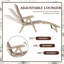 Chaise longue simple 70,9 po Flarrie-108418636
