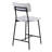 Badin Wood And Metal Modern Counter Stool