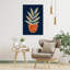 «Warm Tones Plant», art abstrait contemporain, plante audacieuse-1400266892