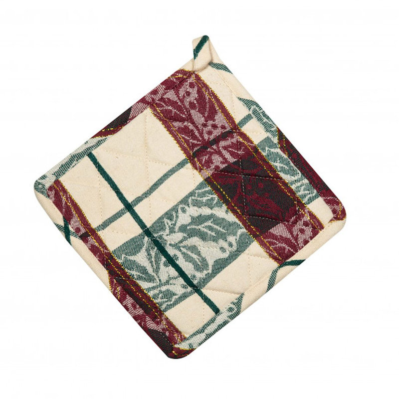 Rosalind Wheeler Brodhi Checkered Cotton Potholder Set