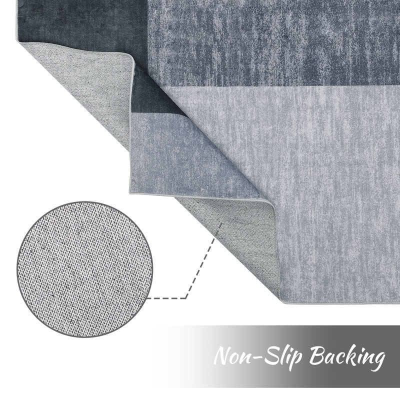Kaelene Washable Patchwork Indoor Rug