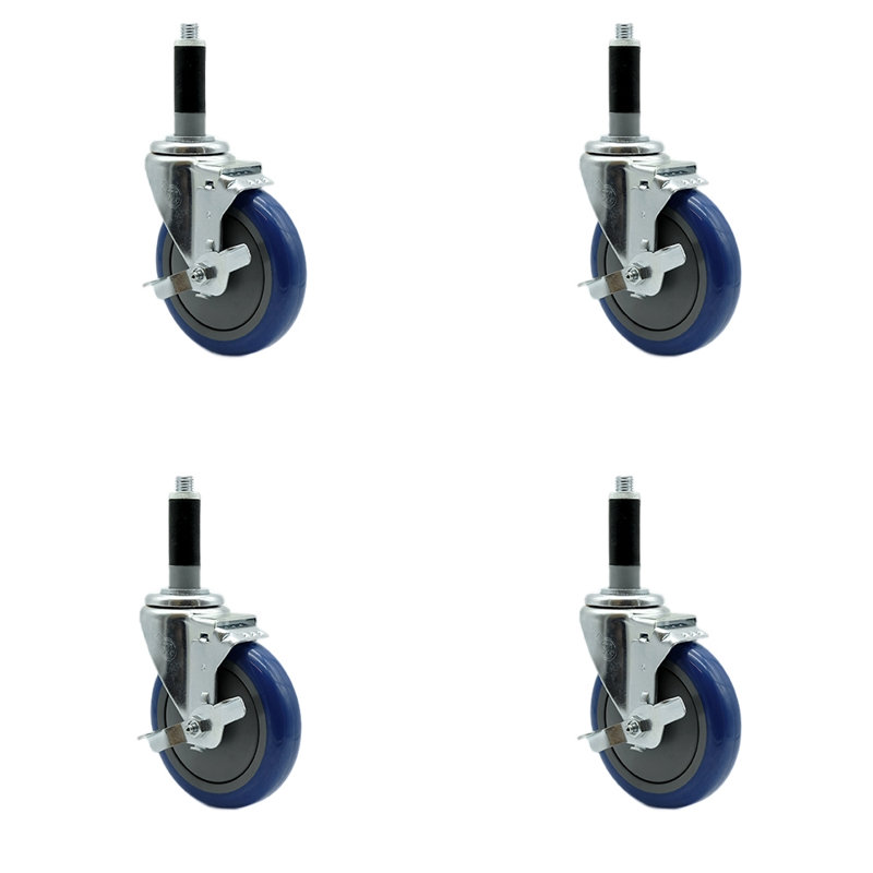 Polyurethane Caster, Blue