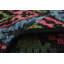Tapis de bois one-of-kind-noué la 2010 shalimar noir/bleu/rose 4 pi 2 po x 5 pi en laine de 10 po Céline