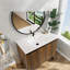 Meuble-lavabo moderne 36 po avec lavabo en MDF, finition chêne élégant pour la salle de bain