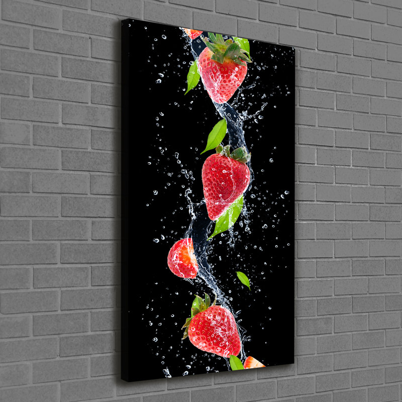 Arjit Strawberries - Wrapped Canvas Print